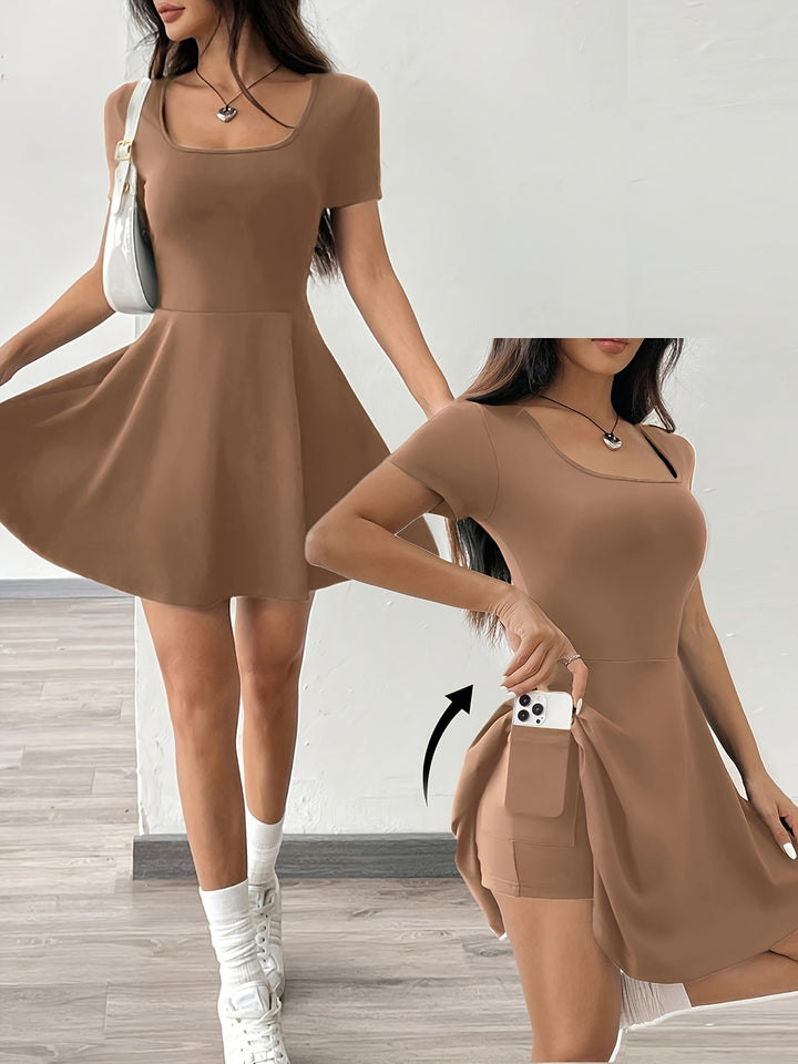 Gebreide Jurk – Korte Lengte & Licht Elastische Vorm