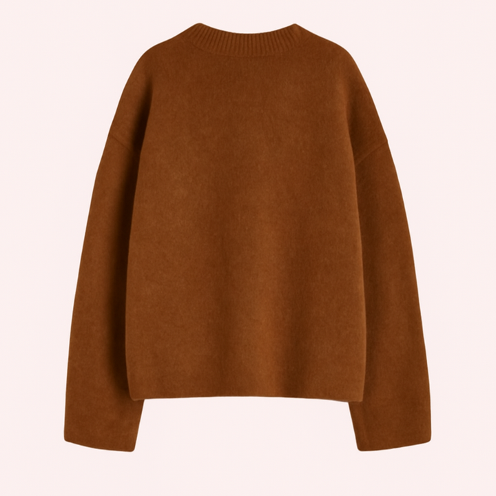 Gebreide Oversized Trui Met Lange Mouwen
