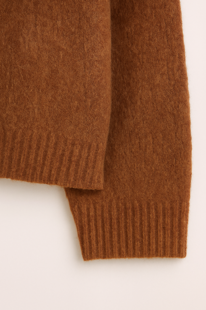 Gebreide Oversized Trui Met Lange Mouwen