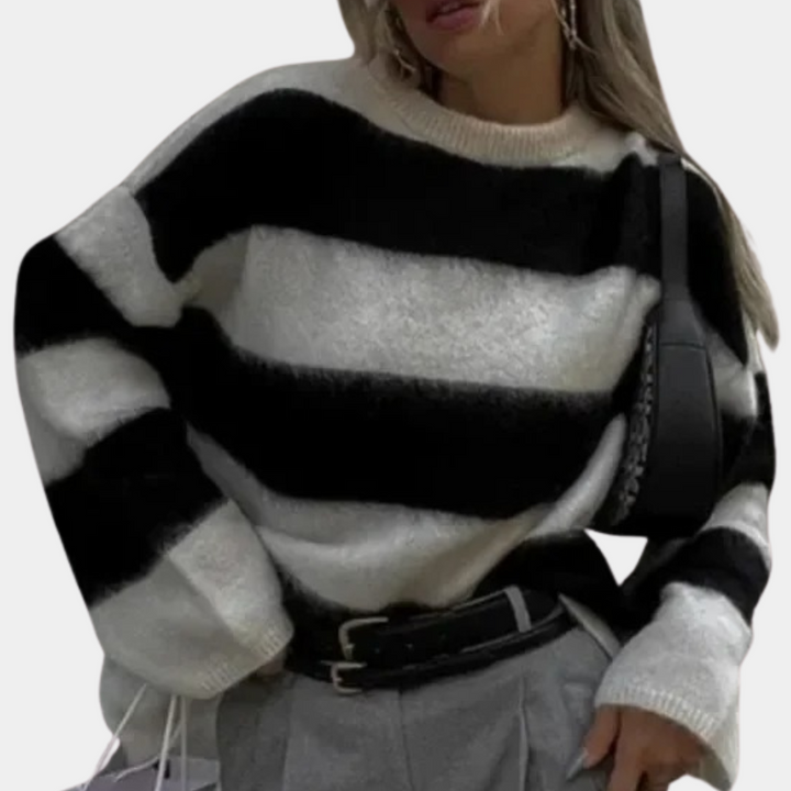 Gebreide Oversized Trui Met Lange Mouwen