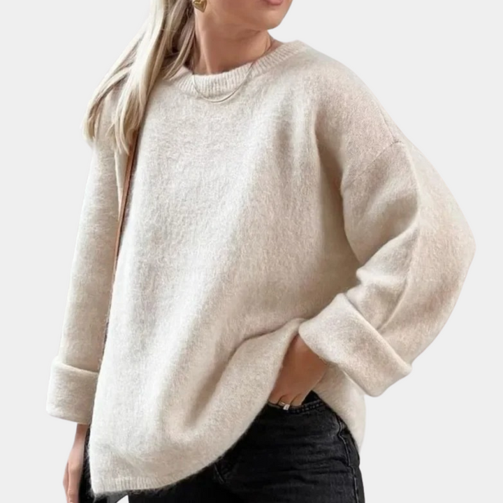 Gebreide Oversized Trui Met Lange Mouwen