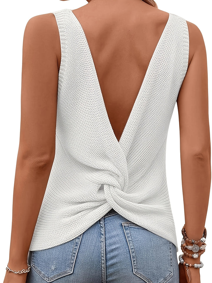 Gebreide Pullover Trui – V-hals & Licht Elastische Stof