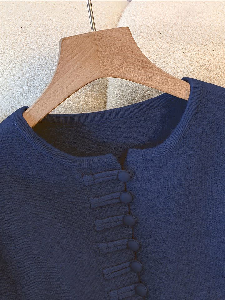 Gebreide Set - Asymmetrische Zoom & Losse Vorm Voor Beweging