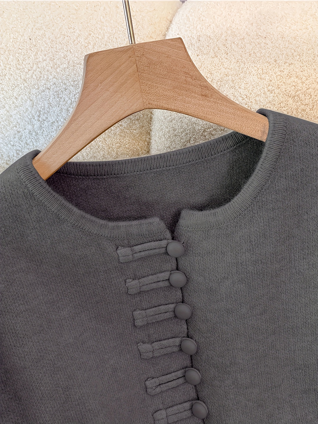 Gebreide Set - Asymmetrische Zoom & Losse Vorm Voor Beweging