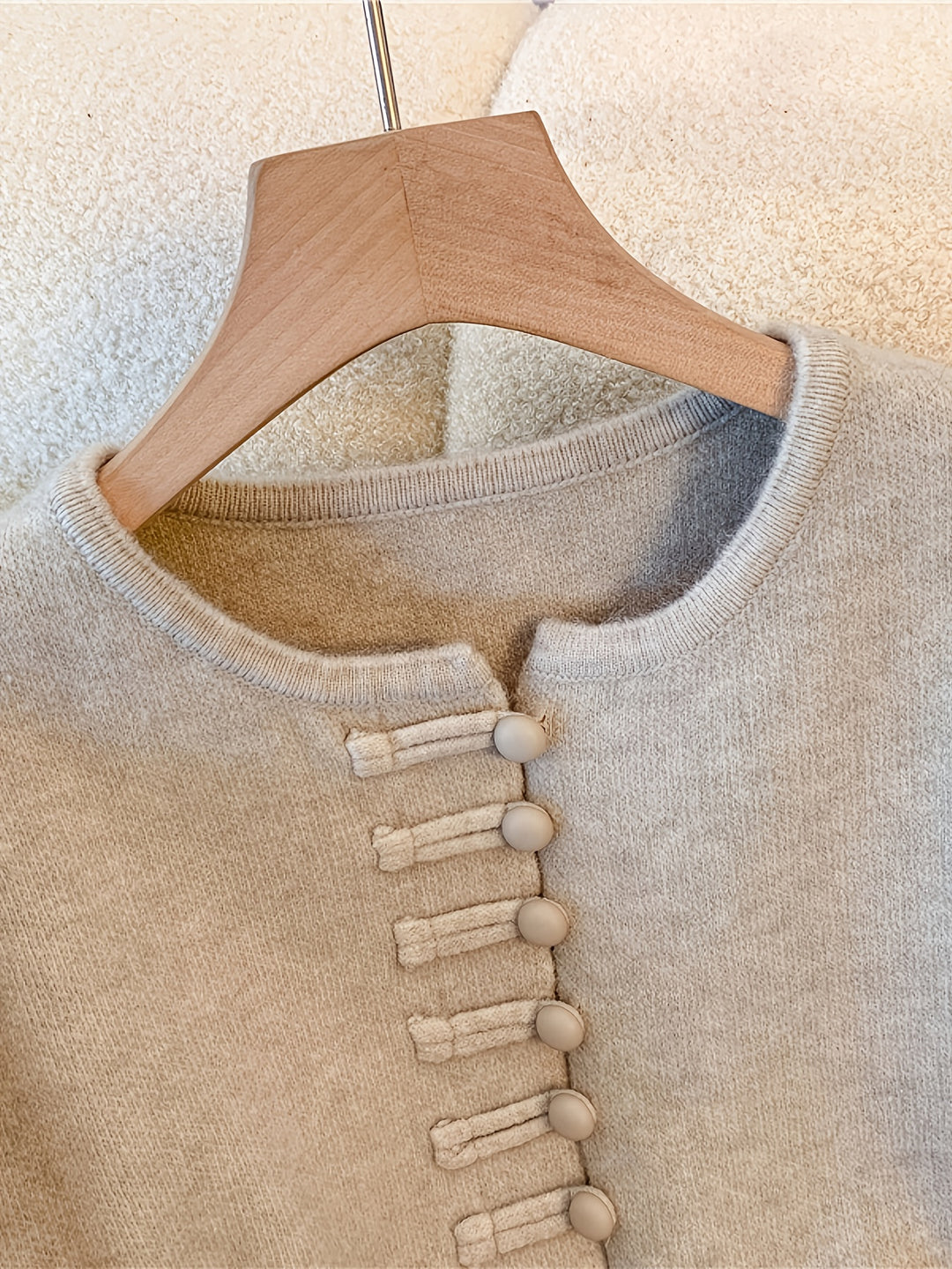 Gebreide Set - Asymmetrische Zoom & Losse Vorm Voor Beweging