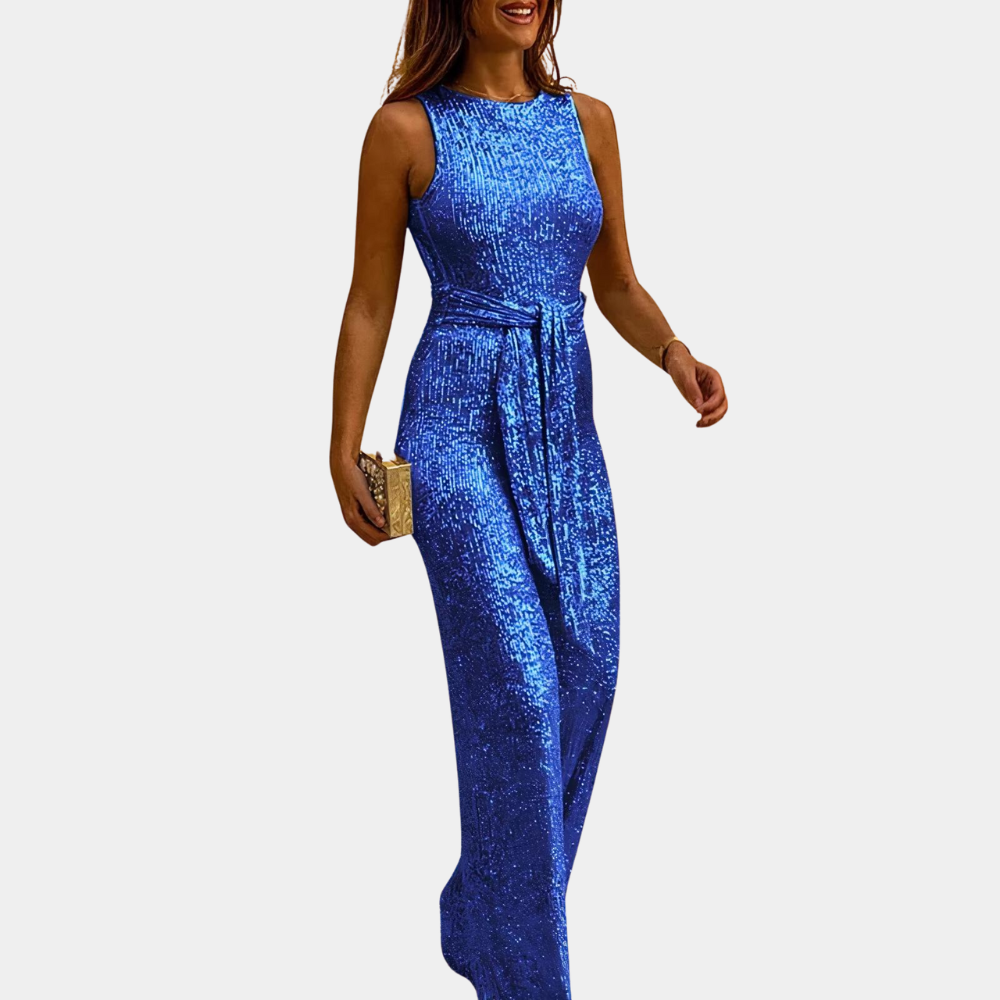 Glinsterende elegante dames jumpsuit