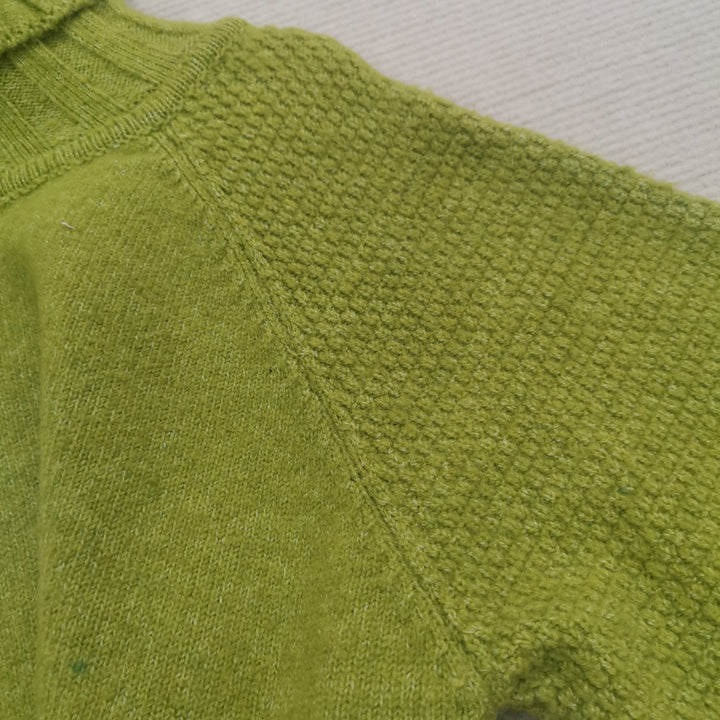 Harlott - Grasgroene oversized gebreide coltrui