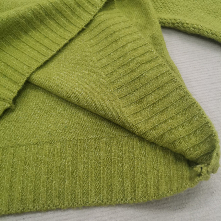 Harlott - Grasgroene oversized gebreide coltrui