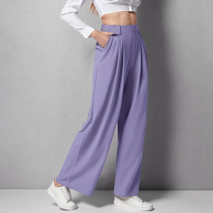 High Waist Broek – Losse Pasvorm & Flexibele Tailleband