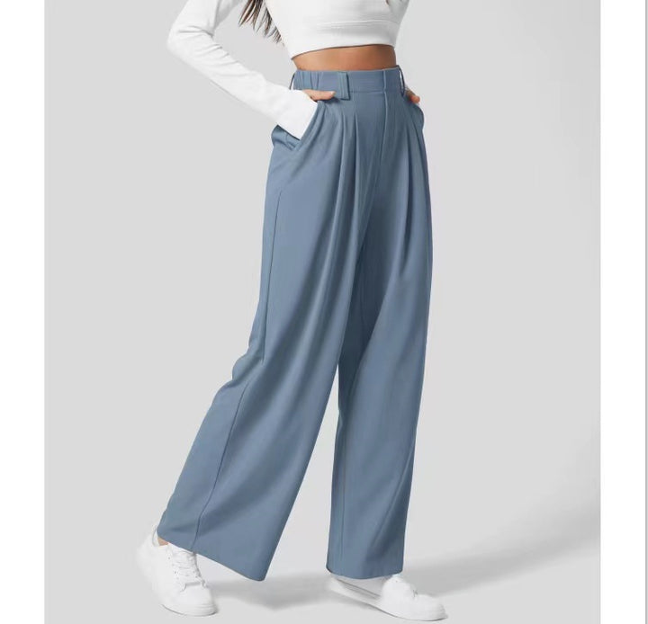 High Waist Broek – Losse Pasvorm & Flexibele Tailleband