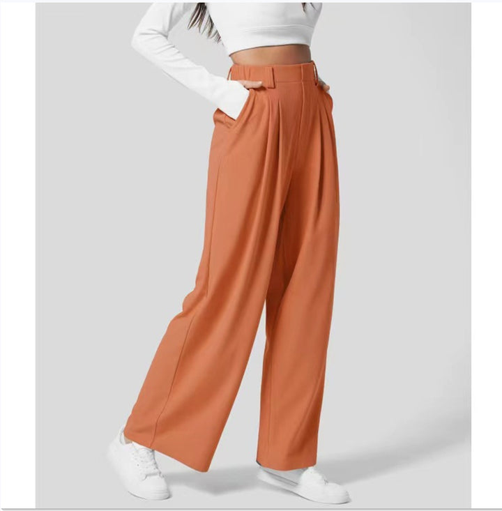 High Waist Broek – Losse Pasvorm & Flexibele Tailleband