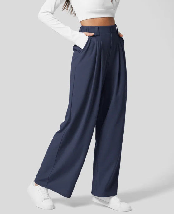 High Waist Broek – Losse Pasvorm & Flexibele Tailleband