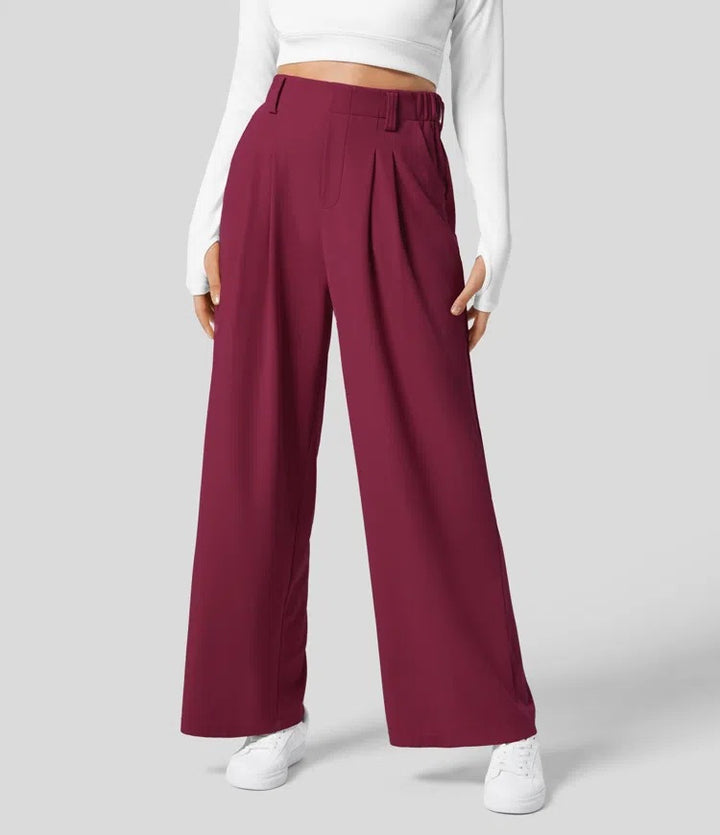 High Waist Broek – Losse Pasvorm & Flexibele Tailleband