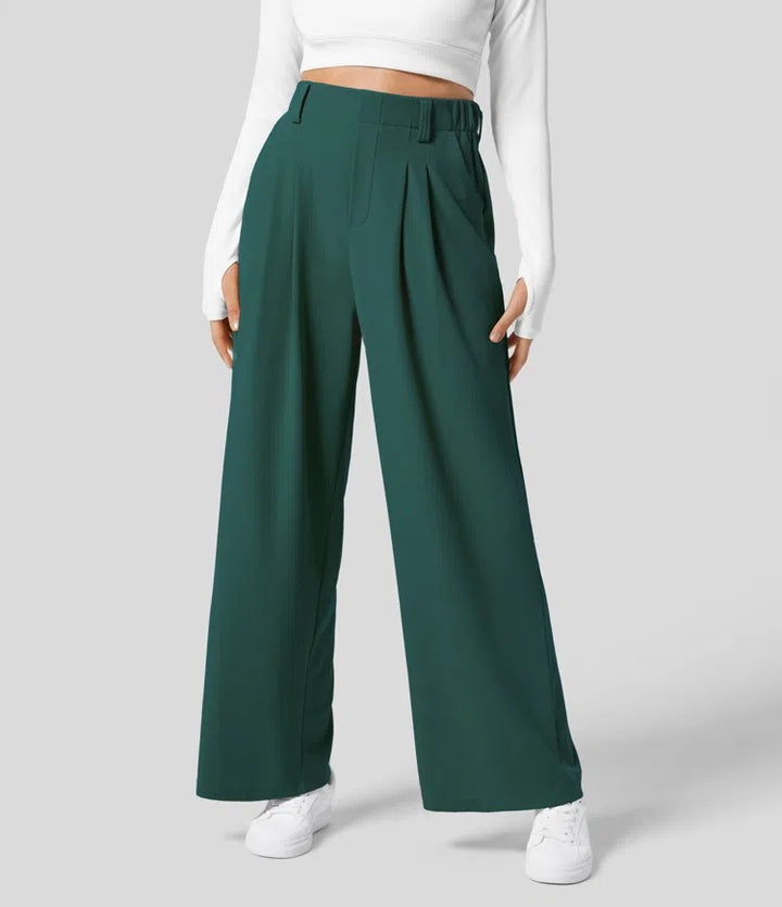 High Waist Broek – Losse Pasvorm & Flexibele Tailleband