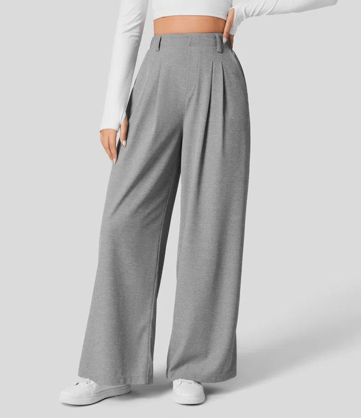 High Waist Broek – Losse Pasvorm & Flexibele Tailleband