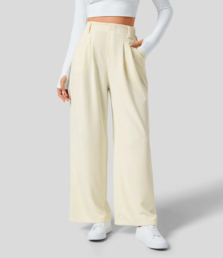 High Waist Broek – Losse Pasvorm & Flexibele Tailleband