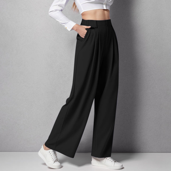 High Waist Broek – Losse Pasvorm & Flexibele Tailleband