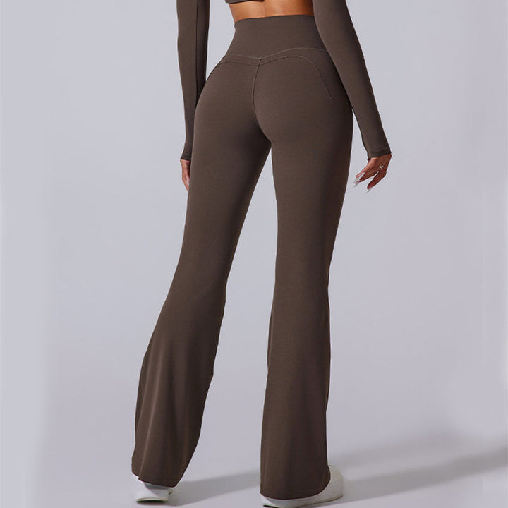 Hoge Taille Flared Yoga Broek voor Vrouwen