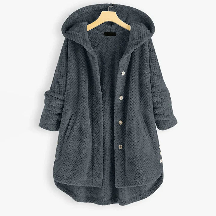 Icee - Halflang Fleece Winterjack met Capuchon