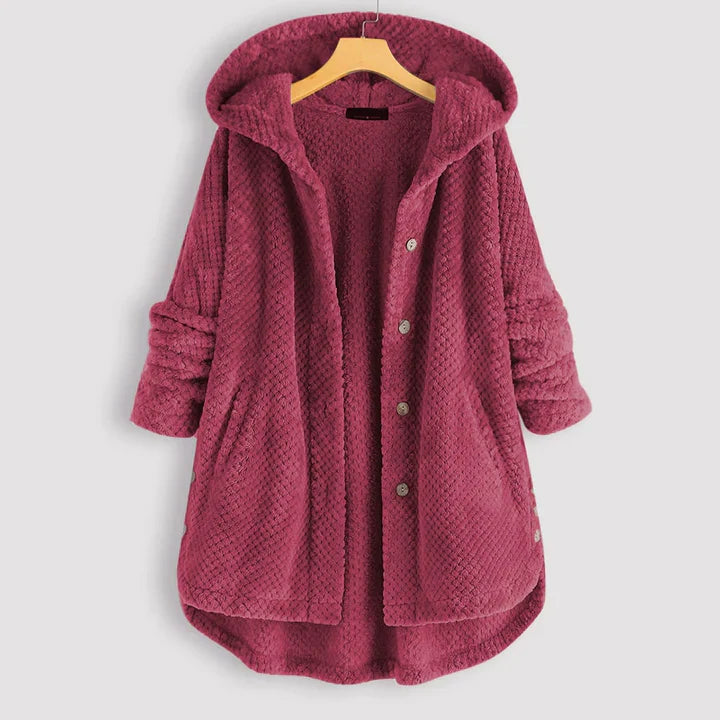 Icee - Halflang Fleece Winterjack met Capuchon