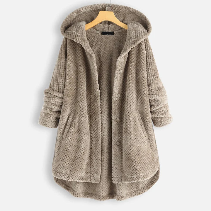 Icee - Halflang Fleece Winterjack met Capuchon