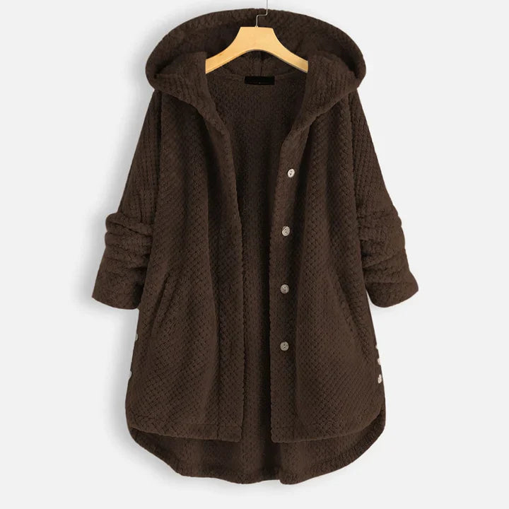 Icee - Halflang Fleece Winterjack met Capuchon