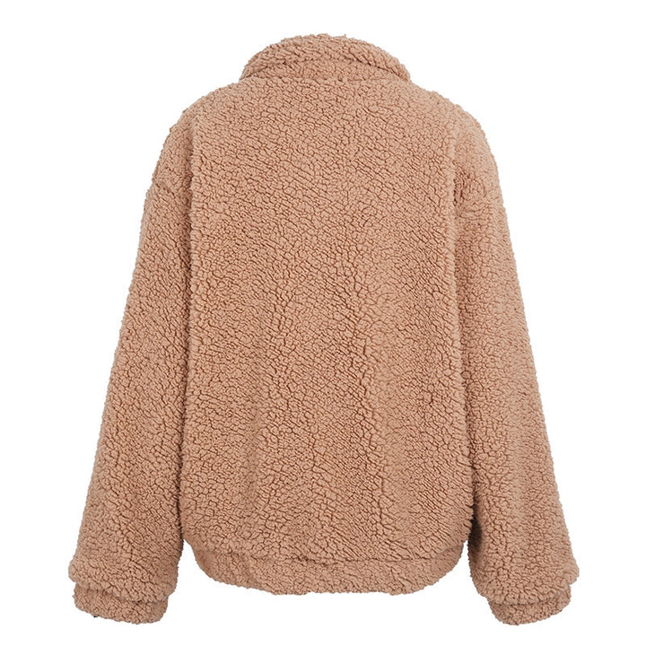 Imitatie Lamswol Jas - Oversized Vorm En Warme Isolatie
