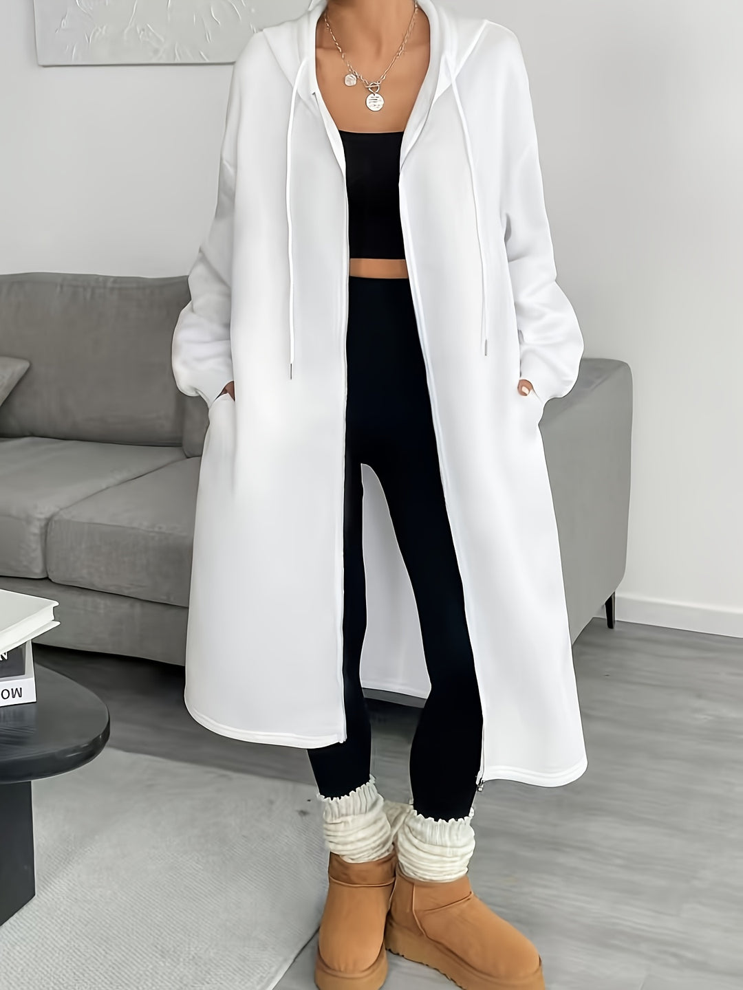 Jas – Capuchon Rits En Verstelbare Sluiting