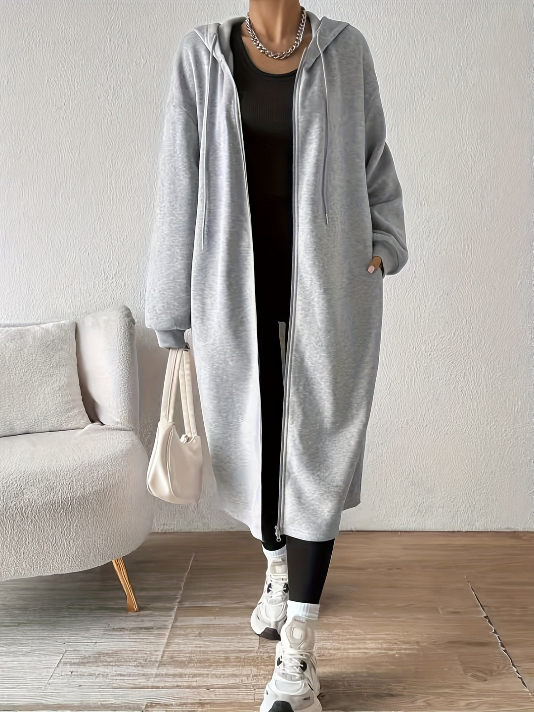 Jas – Capuchon Rits En Verstelbare Sluiting