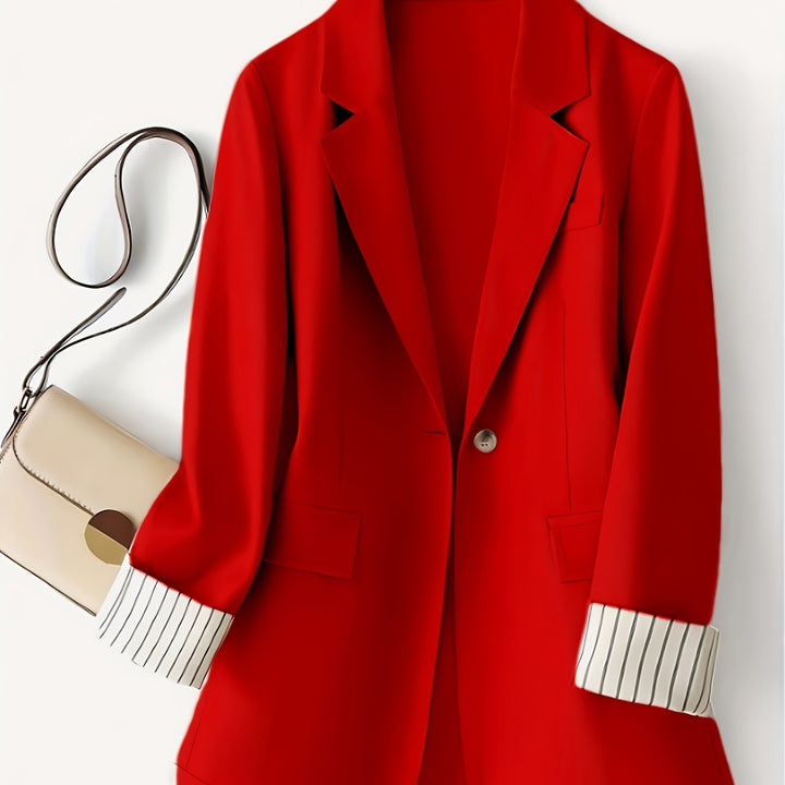 Jas – Gestreept Patchwork & Bescherming Tegen Wind