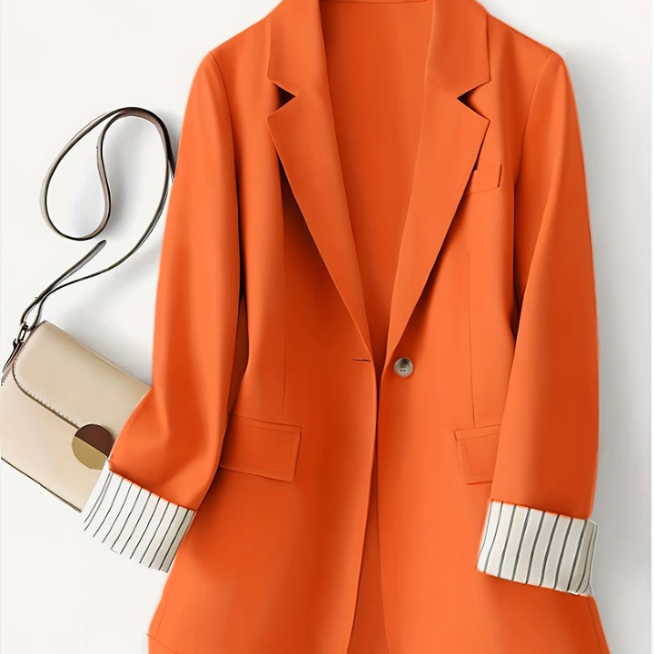 Jas – Gestreept Patchwork & Bescherming Tegen Wind