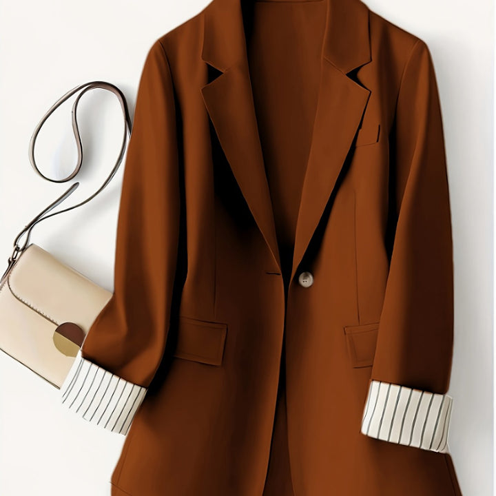 Jas – Gestreept Patchwork & Bescherming Tegen Wind