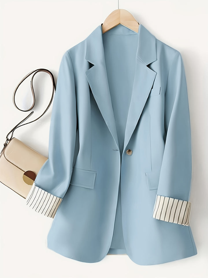 Jas – Gestreept Patchwork & Bescherming Tegen Wind