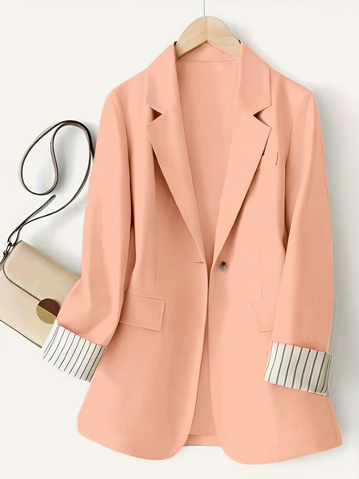 Jas – Gestreept Patchwork & Bescherming Tegen Wind