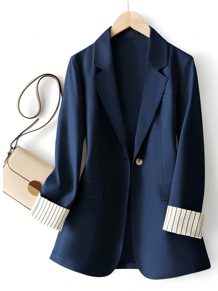 Jas – Gestreept Patchwork & Bescherming Tegen Wind