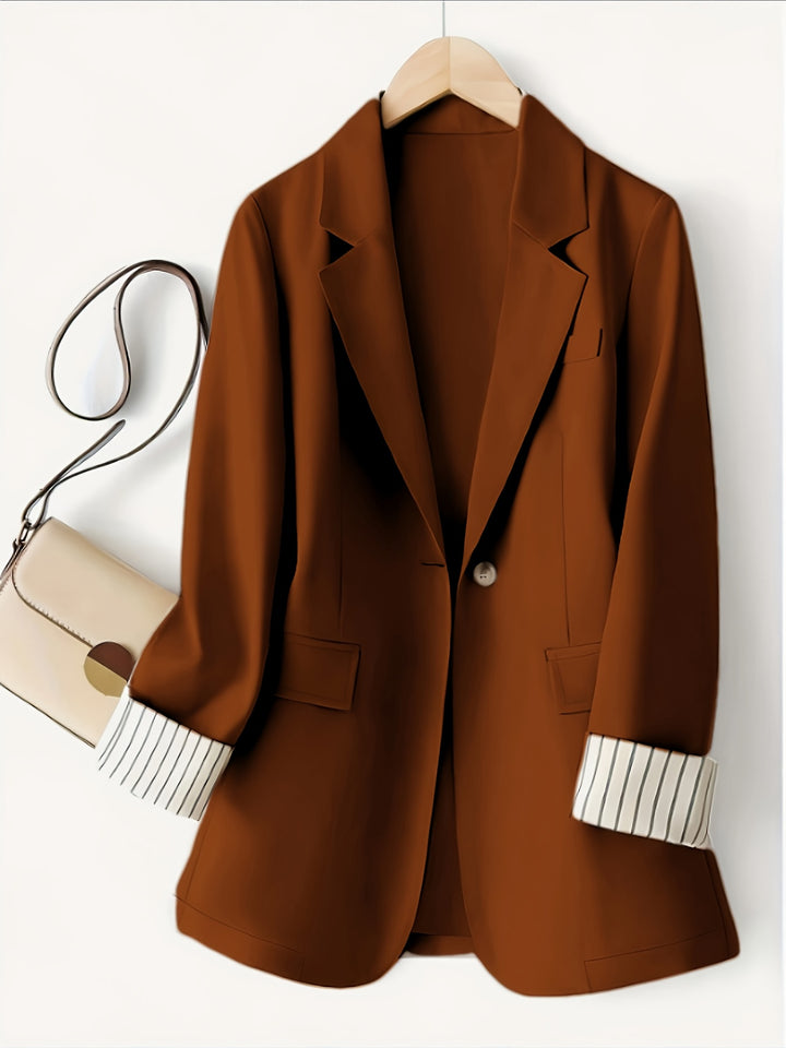 Jas – Gestreept Patchwork & Bescherming Tegen Wind