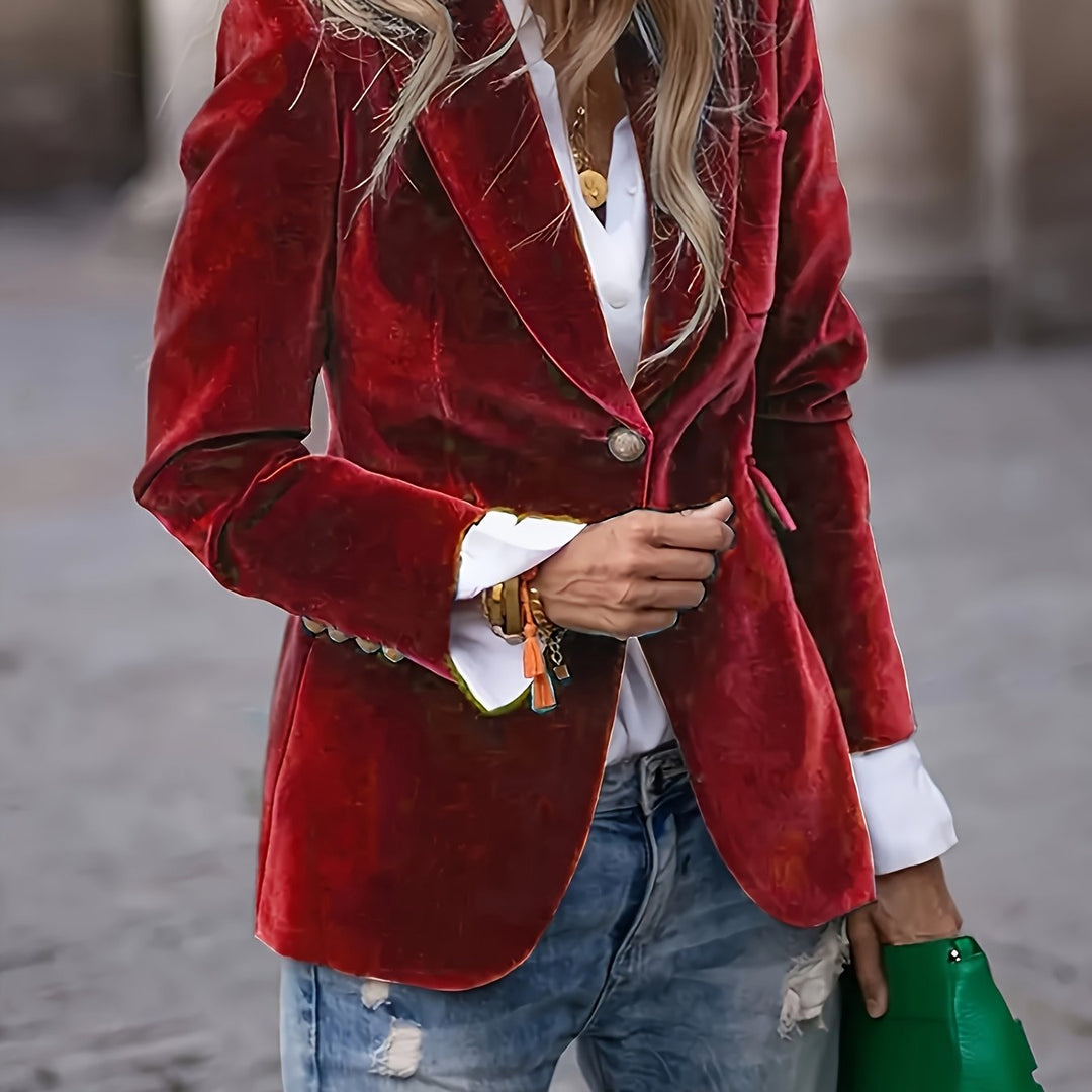 Jas – H-Silhouet En Enkele Knoopsluiting