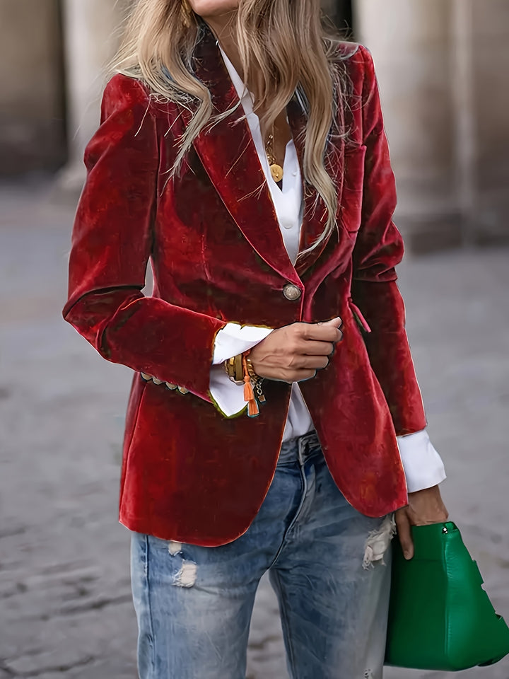 Jas – H-Silhouet En Enkele Knoopsluiting