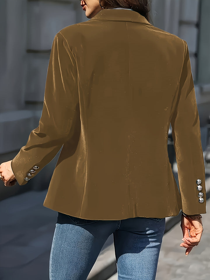 Jas – H-Silhouet En Enkele Knoopsluiting