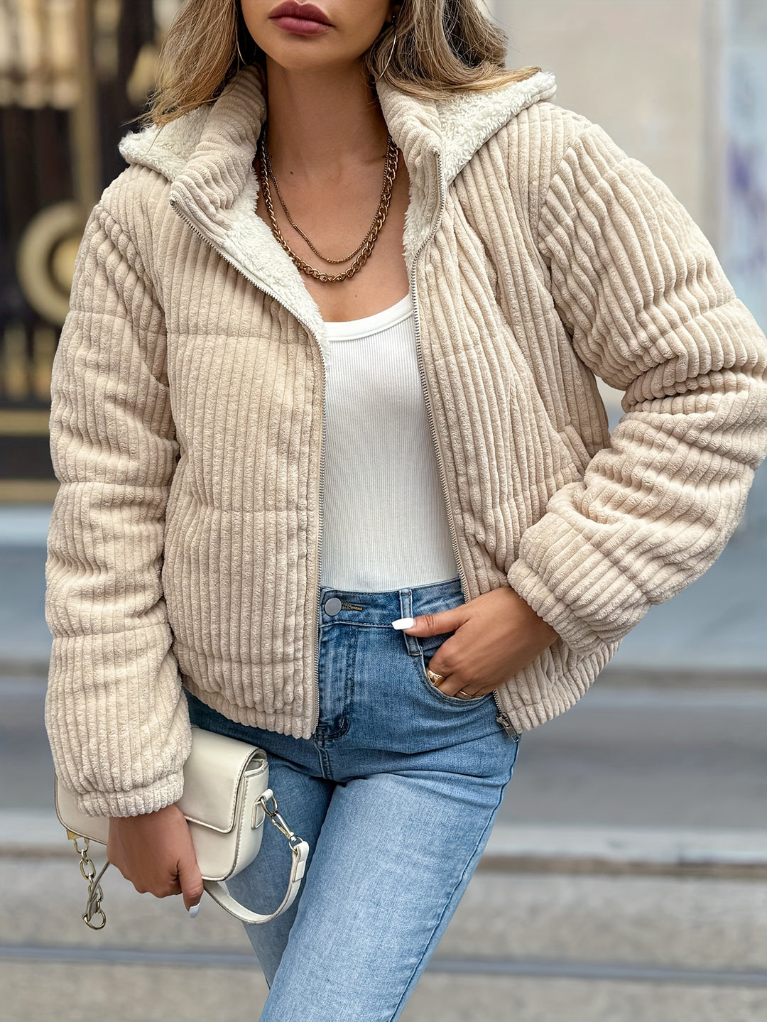 Jas – Korte Capuchon En Bewegingsvrijheid