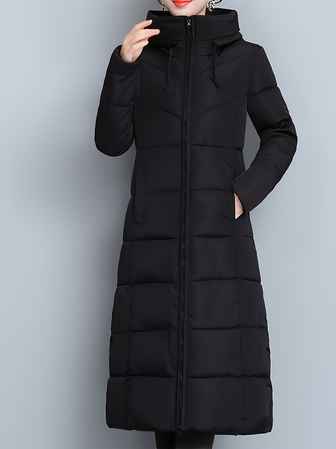 Jas – Lange Capuchon Vorm & Winddicht Warmte