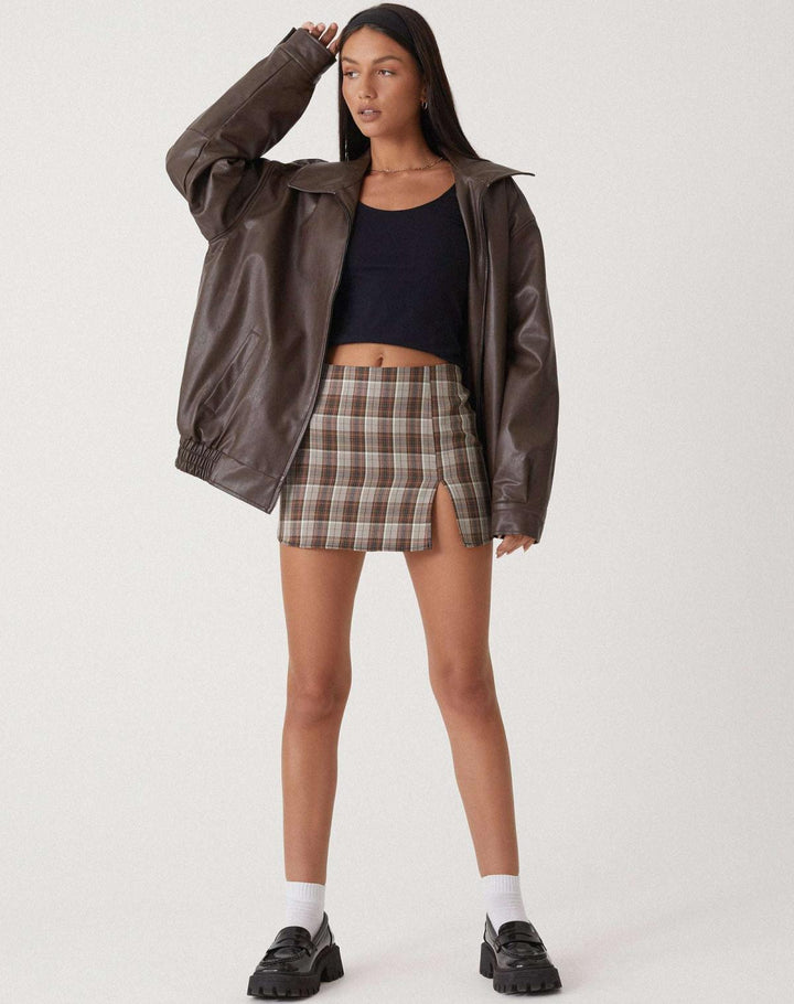Jas - Oversized Imitatieleer Luchtige Pasvorm Met Voering