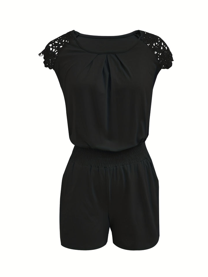 Jumpsuit – Contrast Kanten Mouwen & Comfortabele Pasvorm