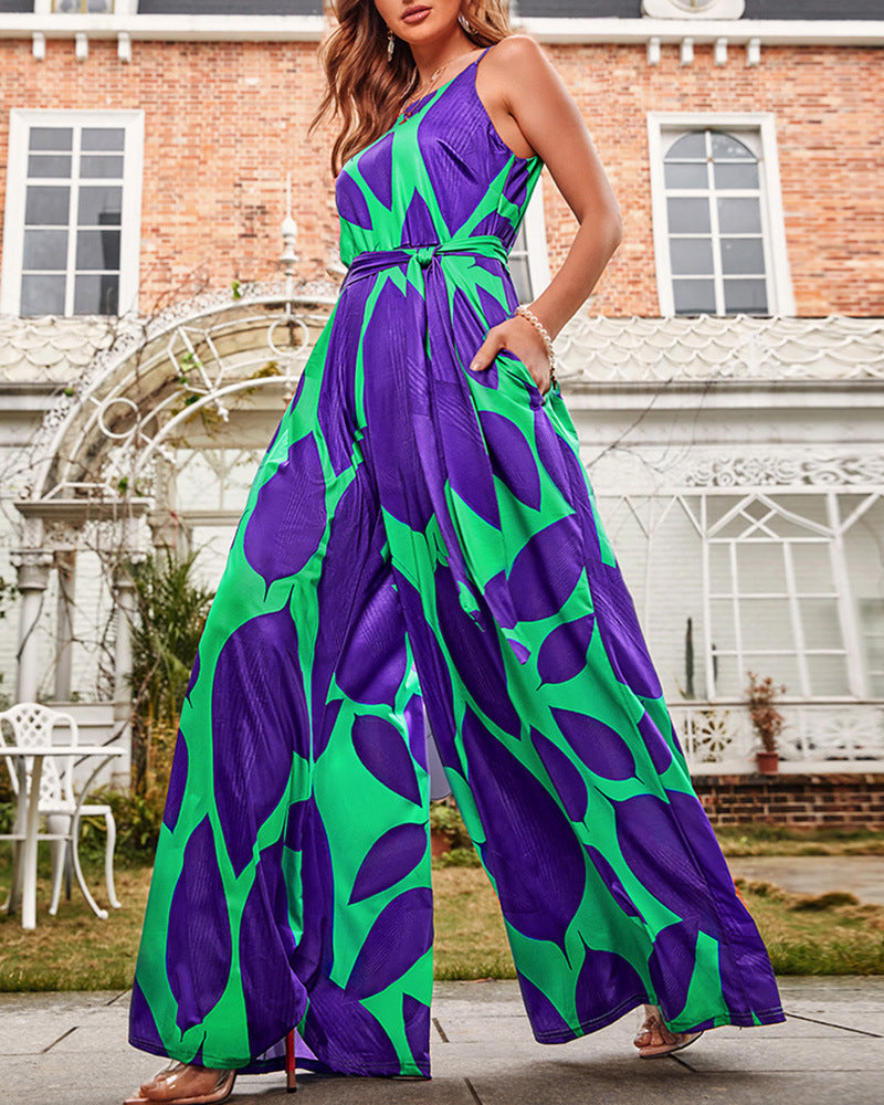 Jumpsuit - Polyestermix Vetersluiting Voor & Verstelbare Pasvorm
