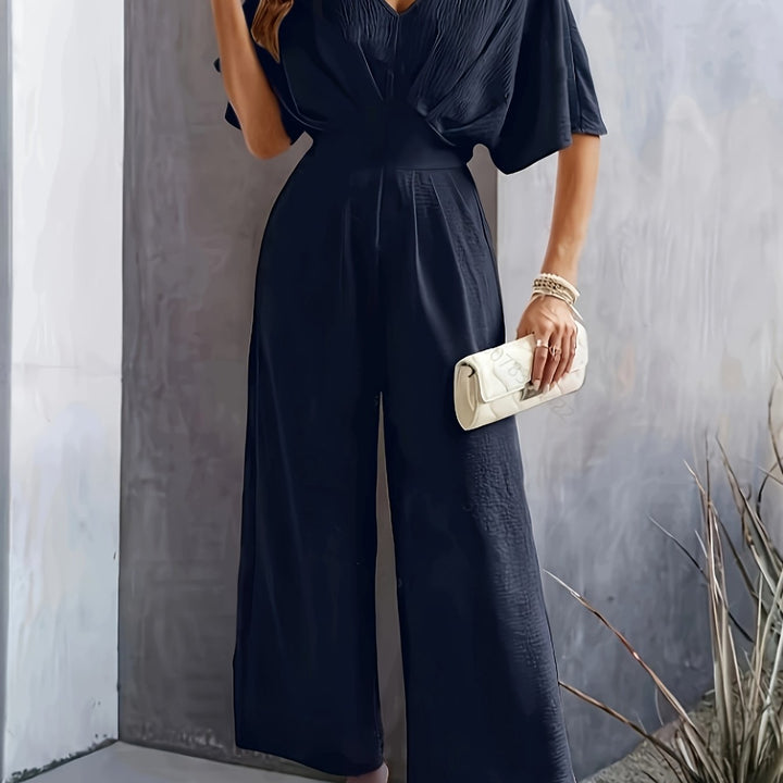 Jumpsuit - V-Hals Ontwerp & Lichtgewicht Stof