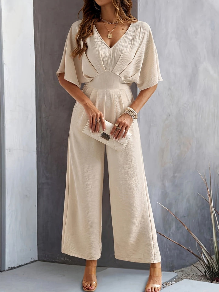 Jumpsuit - V-Hals Ontwerp & Lichtgewicht Stof