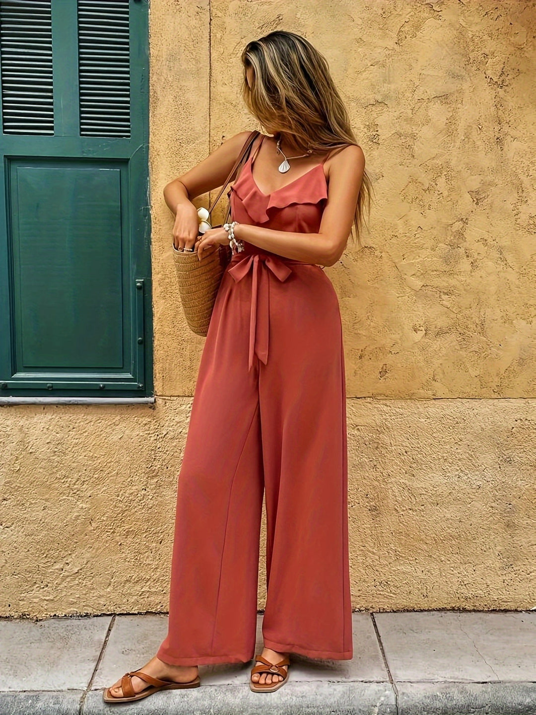 Jumpsuit – Wijde Pijpen & Elastische Band