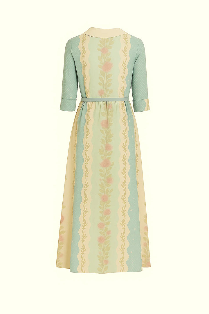 Jurk - Bloemenprint en Taillelint Detail