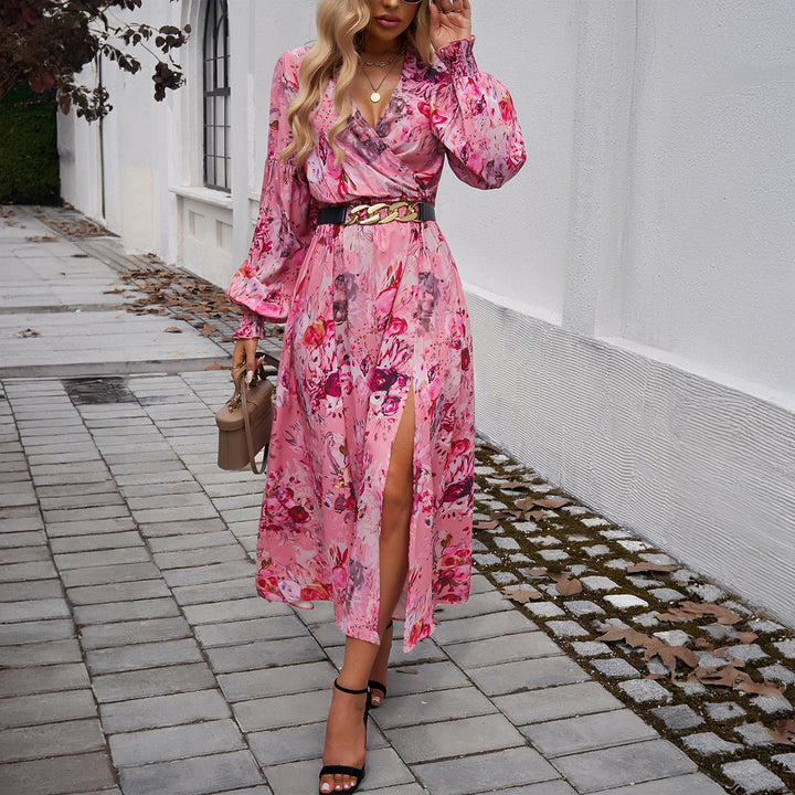 Jurk – Geplooide Rok & Knoopsluiting