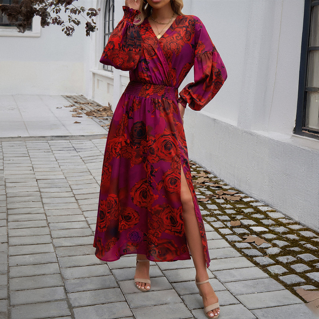 Jurk – Geplooide Rok & Knoopsluiting